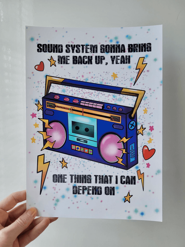 Operation Ivy Sound System A4 Art Print