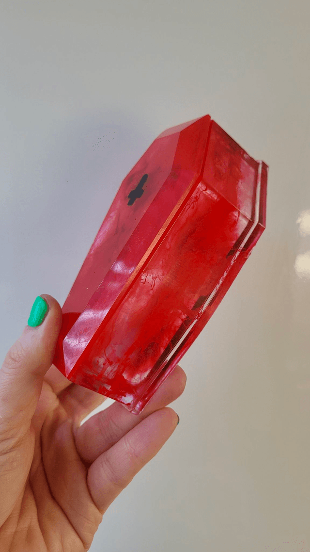 Coffin Trinket Boxes - Upside-down Cross Bloody Horror Coffin