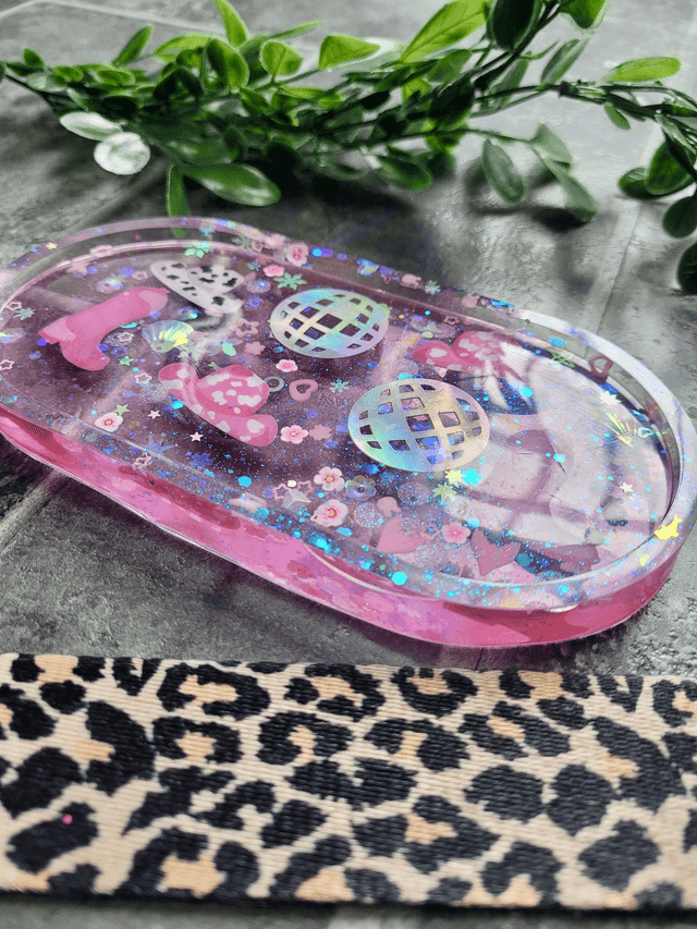 Trinket Tray - Pink Cowgirl 