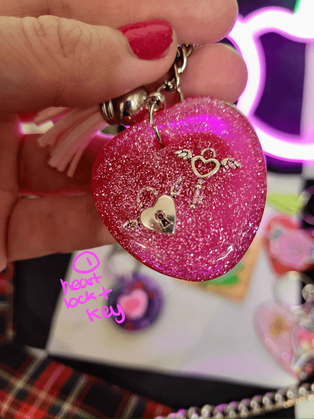 Resin & Acrylic Keyrings - Various Keychains