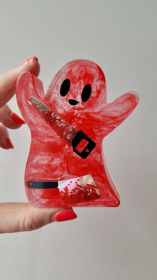 Ghost Ornament - Bloody Horror with Knives
