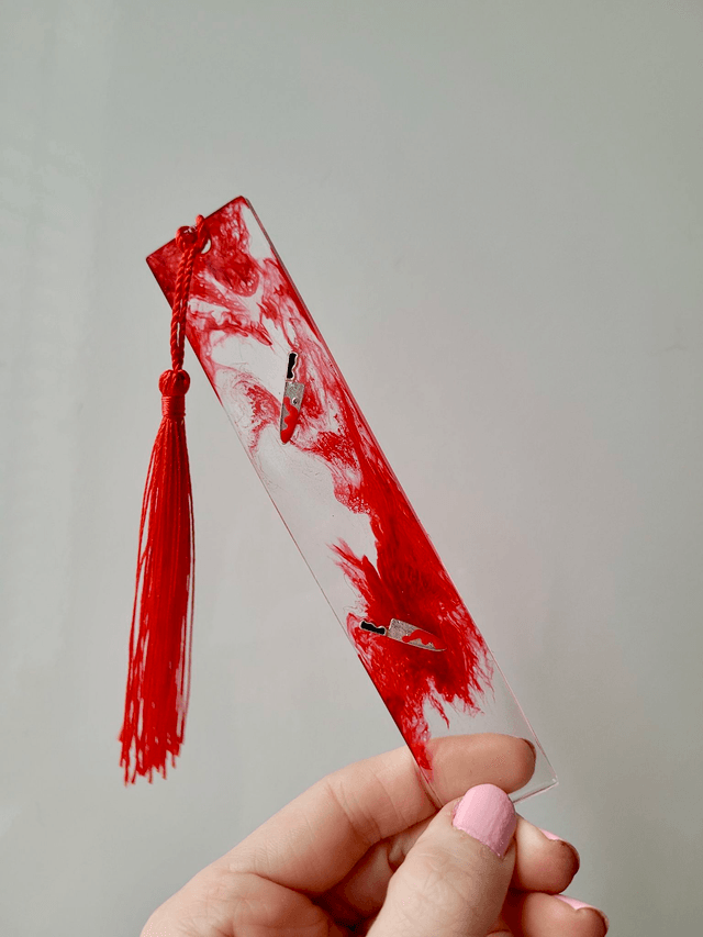 Bloody Knives Bloody Horror Bookmarks with Mini Knife Charms