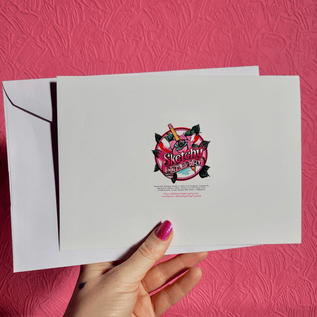 Blink 182 Anniversary Valentine’s A5 Greetings Card