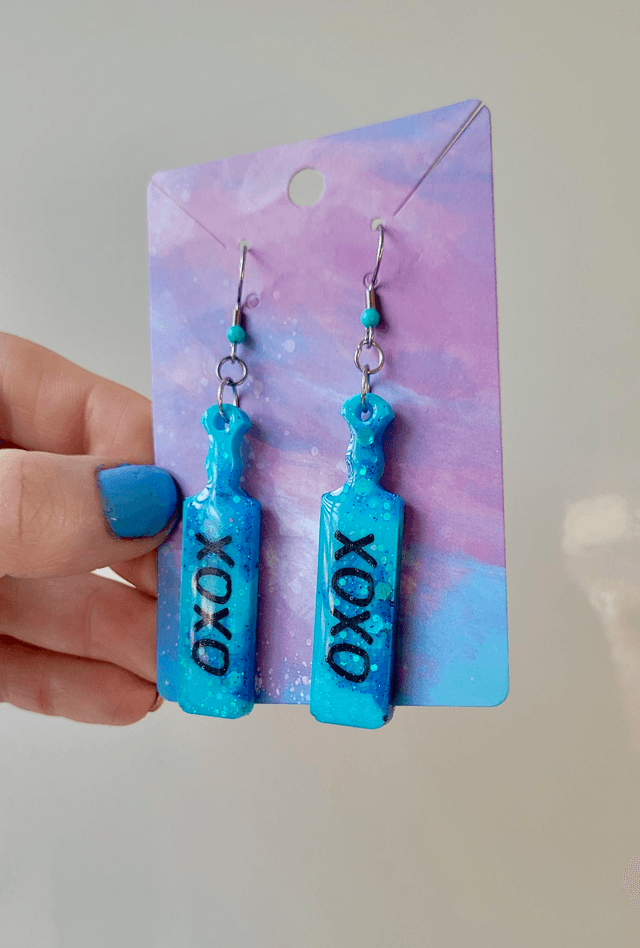 Earrings | XOXO Paddle Earrings - Various Colours | Stainless Steel