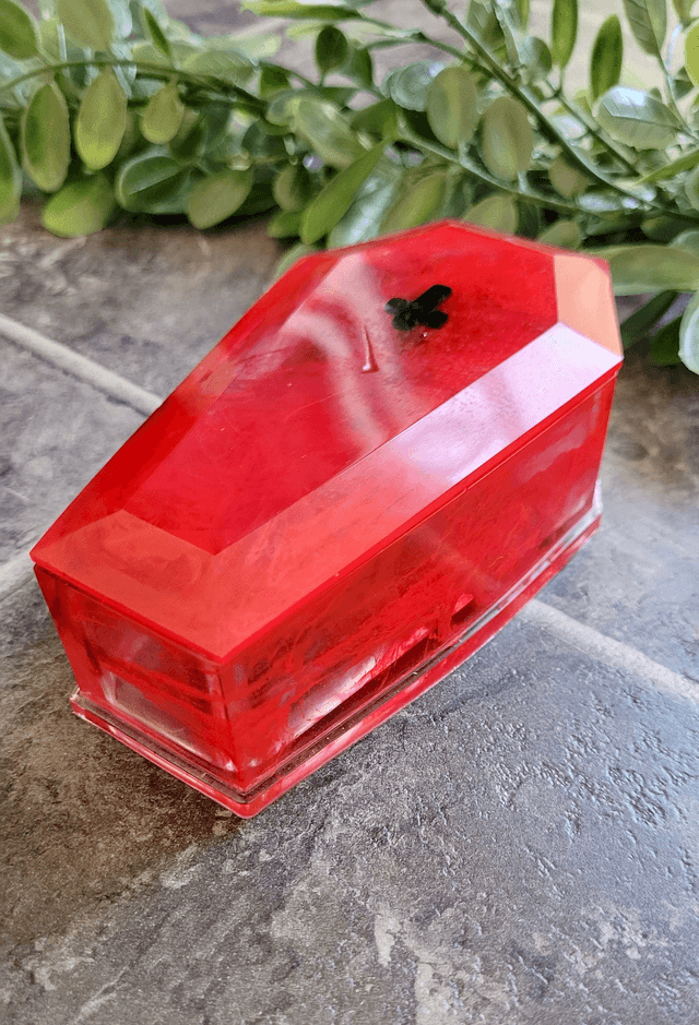 Coffin Trinket Boxes - Upside-down Cross Bloody Horror Coffin