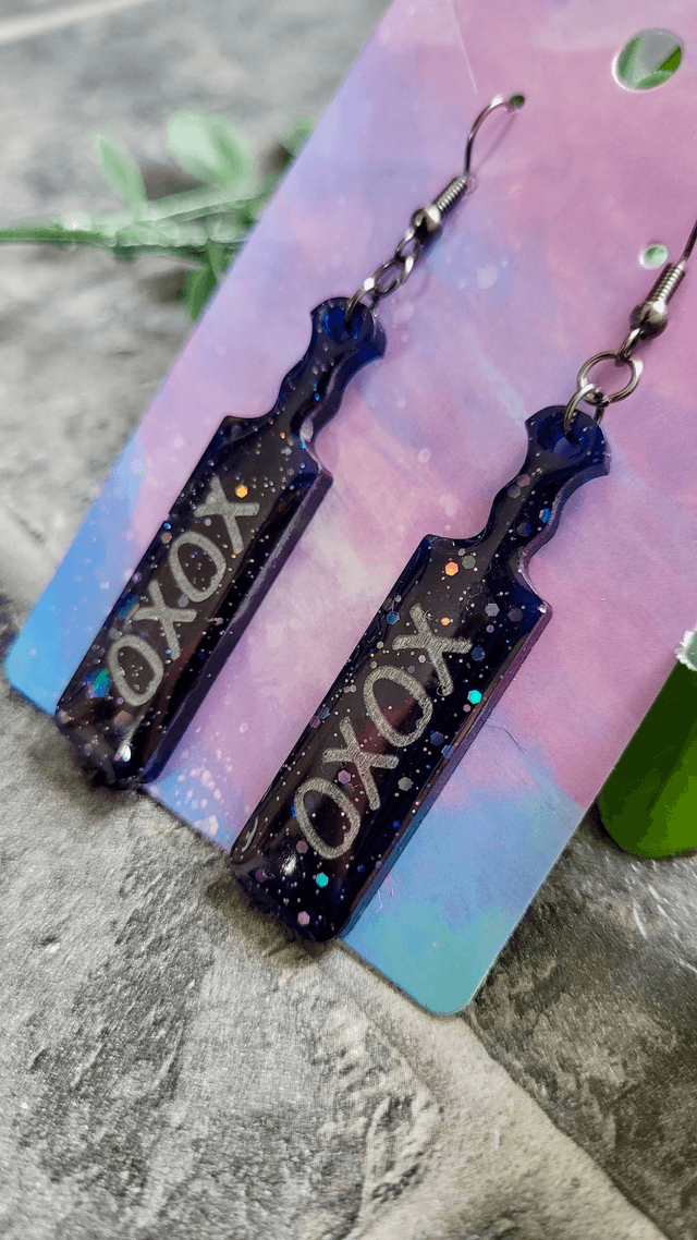 Earrings | XOXO Paddle Earrings - Various Colours | Stainless Steel