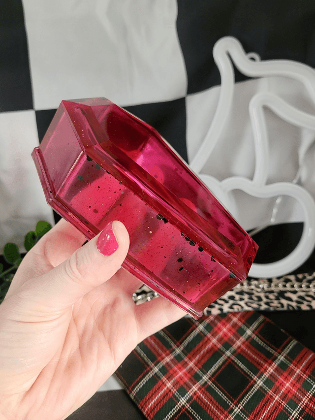 Coffin Trinket Box - Deep Red