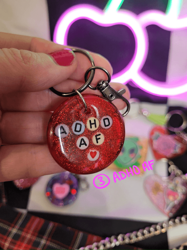 Resin & Acrylic Keyrings - Various Keychains