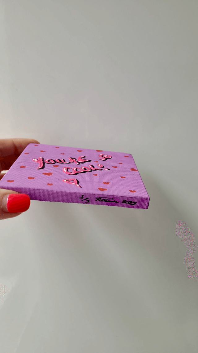 Original Mini Canvas Painting – You’re So Cool - True Romance 