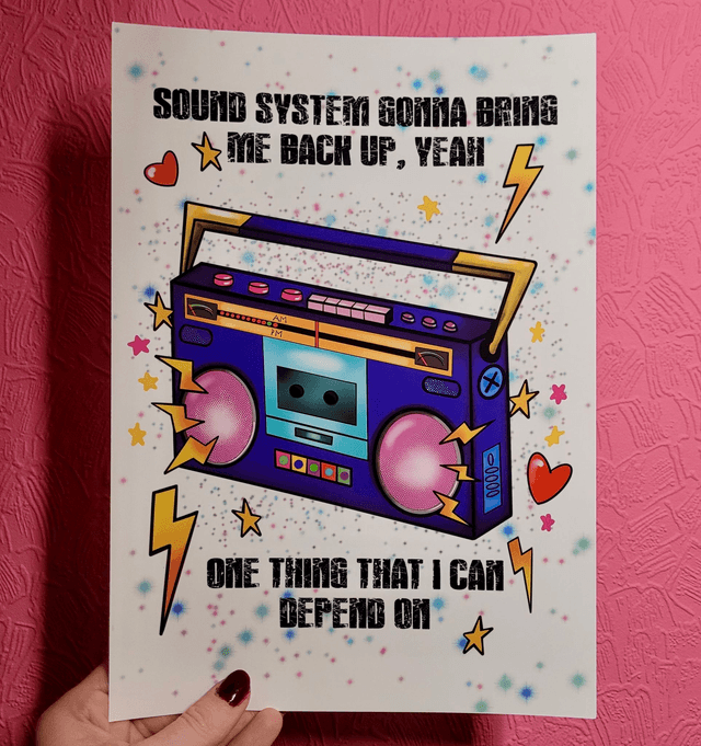 Operation Ivy Sound System A4 Art Print