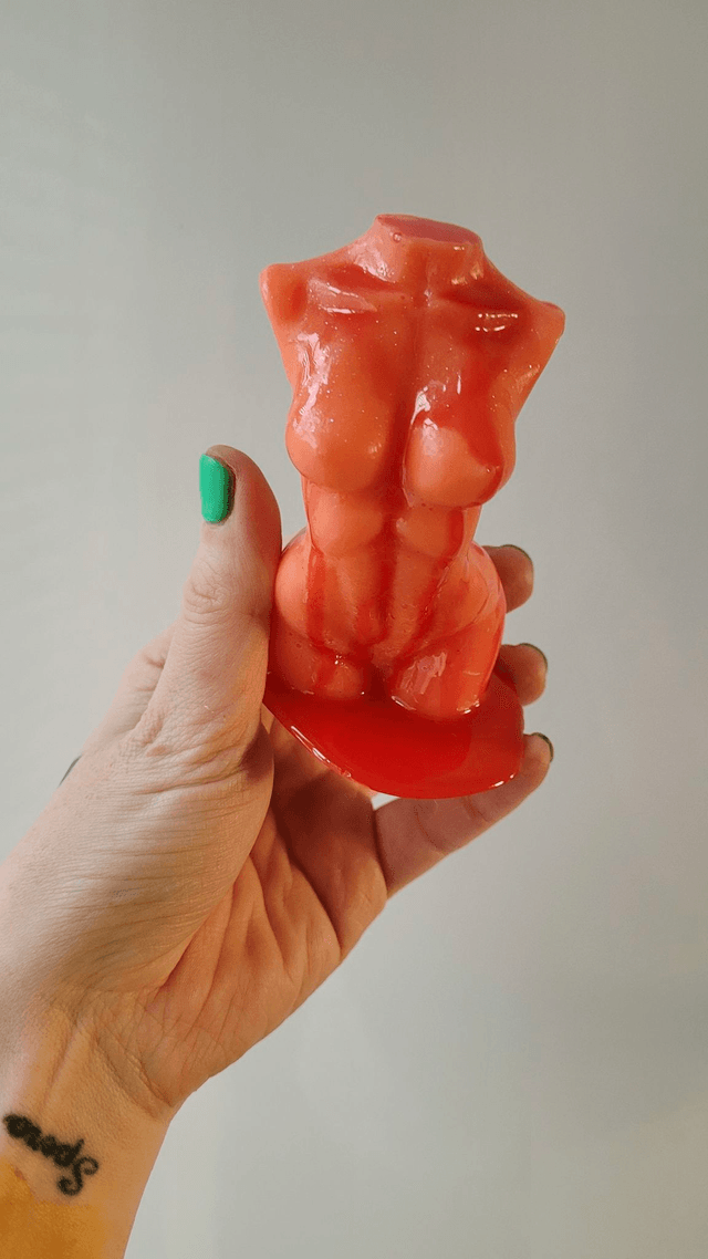 Female Body Ornament - Bloody - Orange Shimmer