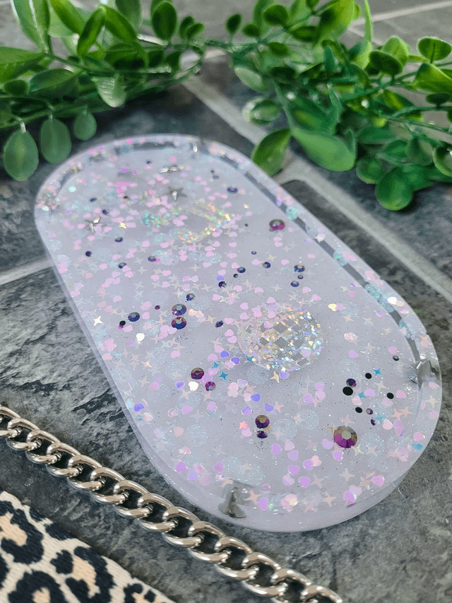 Trinket Tray - Holographic Disco & Music Theme 