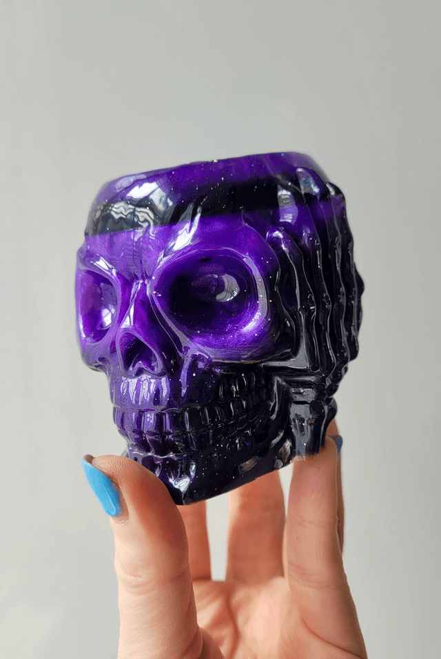 See No Evil, Hear No Evil, Speak No Evil - Set of 3 Skull Tealight Candle Holders