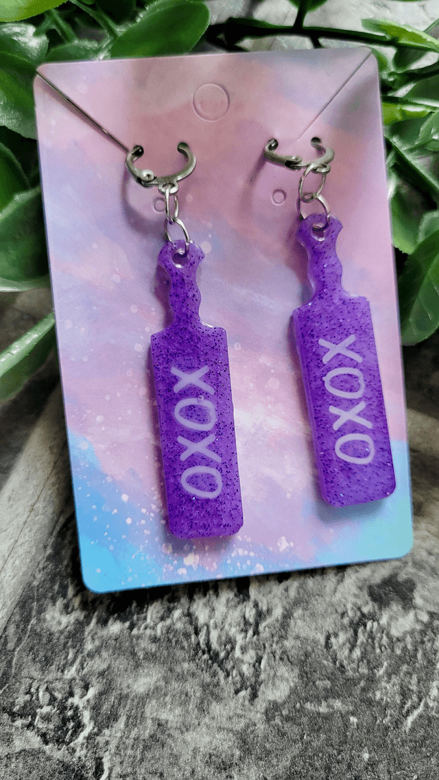 Earrings | XOXO Paddle Earrings - Various Colours | Stainless Steel