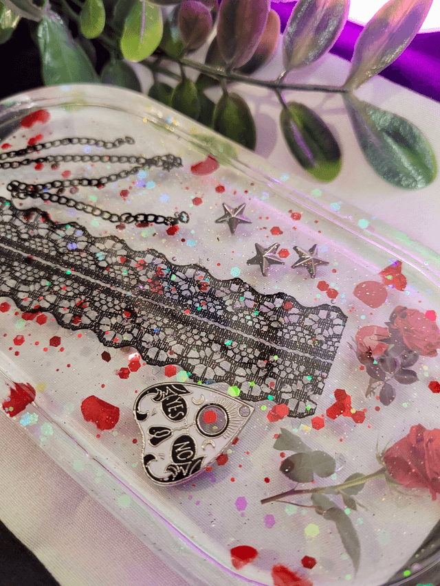 Trinket Tray - Gothic Lace 