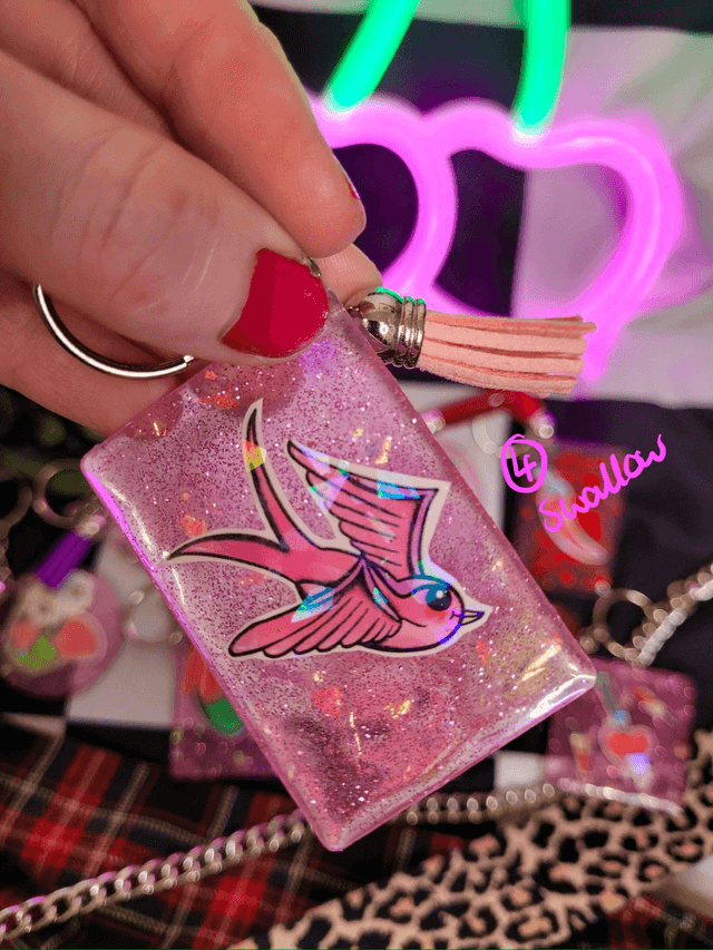 Acrylic Alternative Tattoo Art Keyrings - Various Keychains