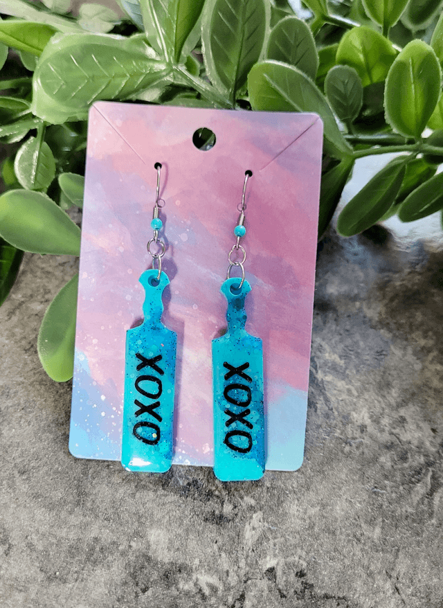 Earrings | XOXO Paddle Earrings - Various Colours | Stainless Steel