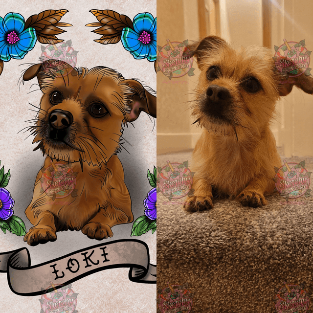 Tattoo Style Custom Portraits