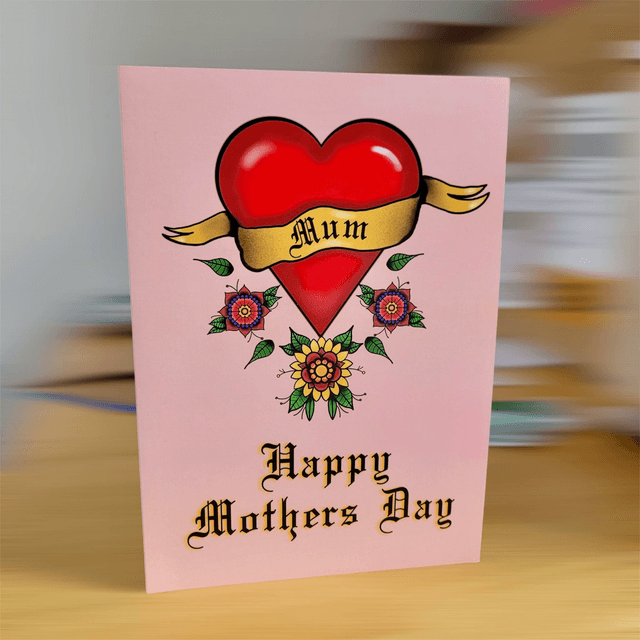 Heart & Scroll Mother’s Day A5 Greetings Card
