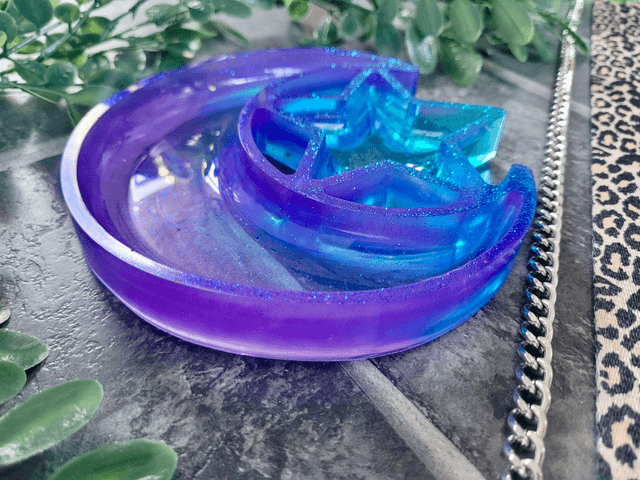 Trinket Tray - Celestial Moon & Star