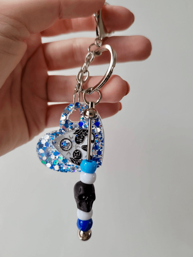 Beaded Heart Keyrings - Various Keychains
