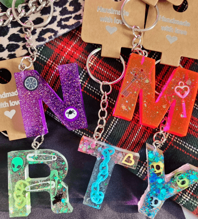 Alternative Letter Keyrings - Various Keychains