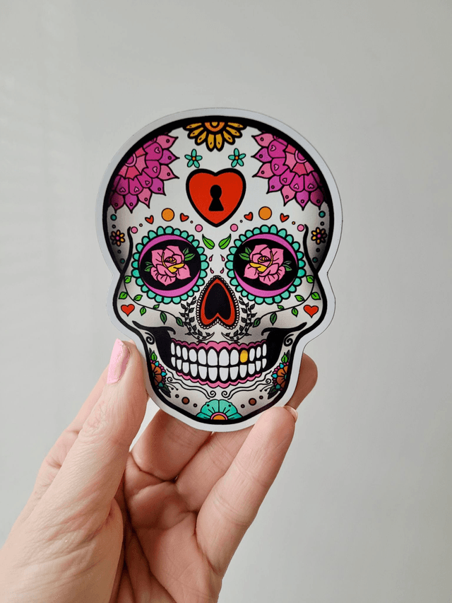 Sugar Skull - Mexican Death Skull -mMagnet