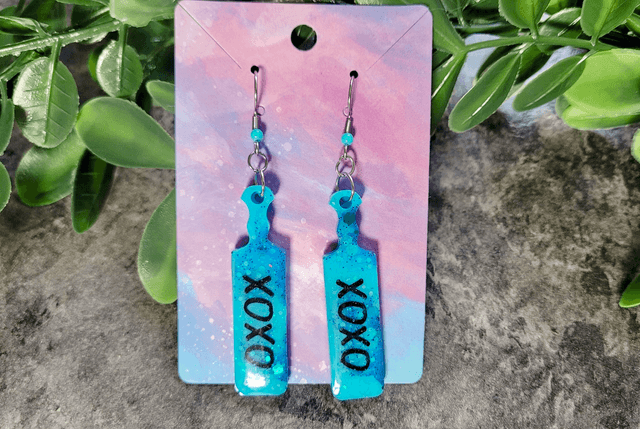 Earrings | XOXO Paddle Earrings - Various Colours | Stainless Steel