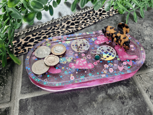 Trinket Tray - Pink Cowgirl 