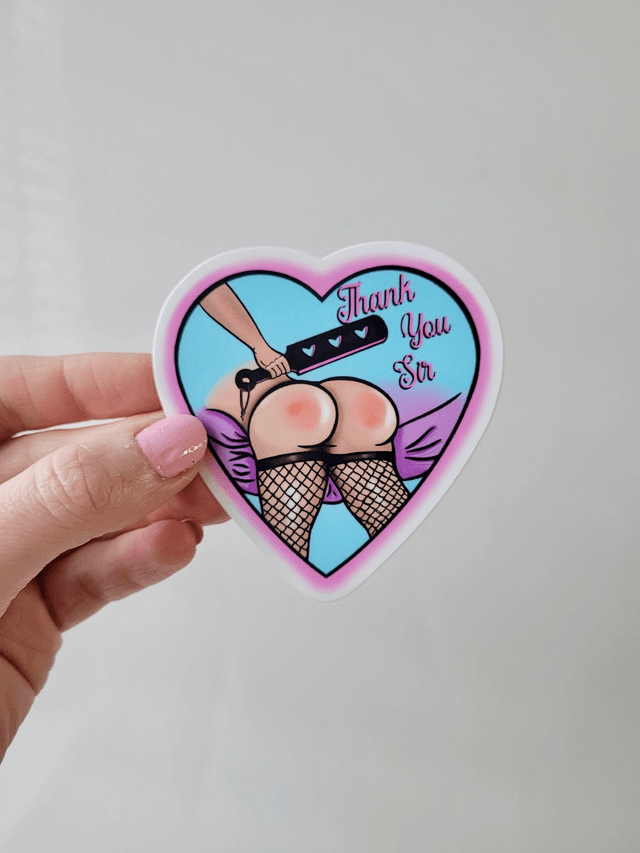 Thank You Sir - Sub Dom Kink - Vinyl Sticker
