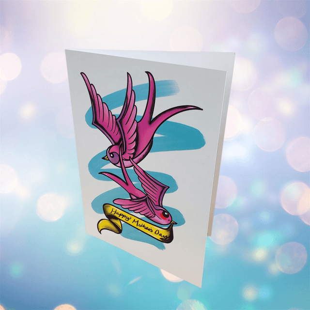 Swallows Mother’s Day A5 Greetings Card