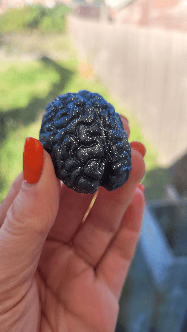 Handmade Resin Brain Magnet – Various colours