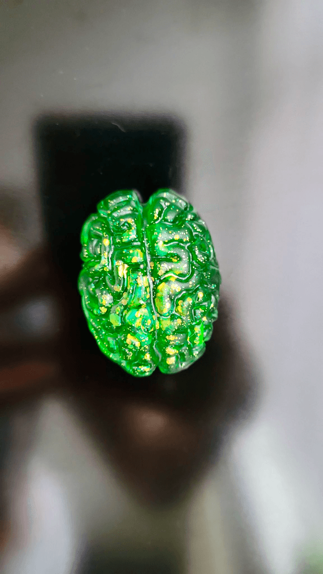 Handmade Resin Brain Magnet – Various colours