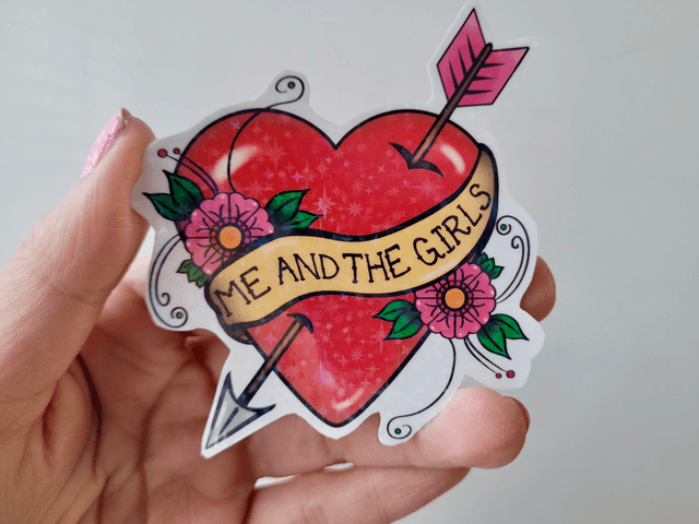 Heart & Arrow Me and the Girls Sticker