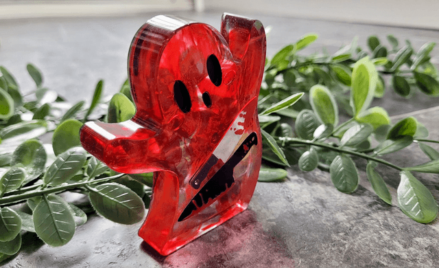 Ghost Ornament - Bloody Horror with Knives