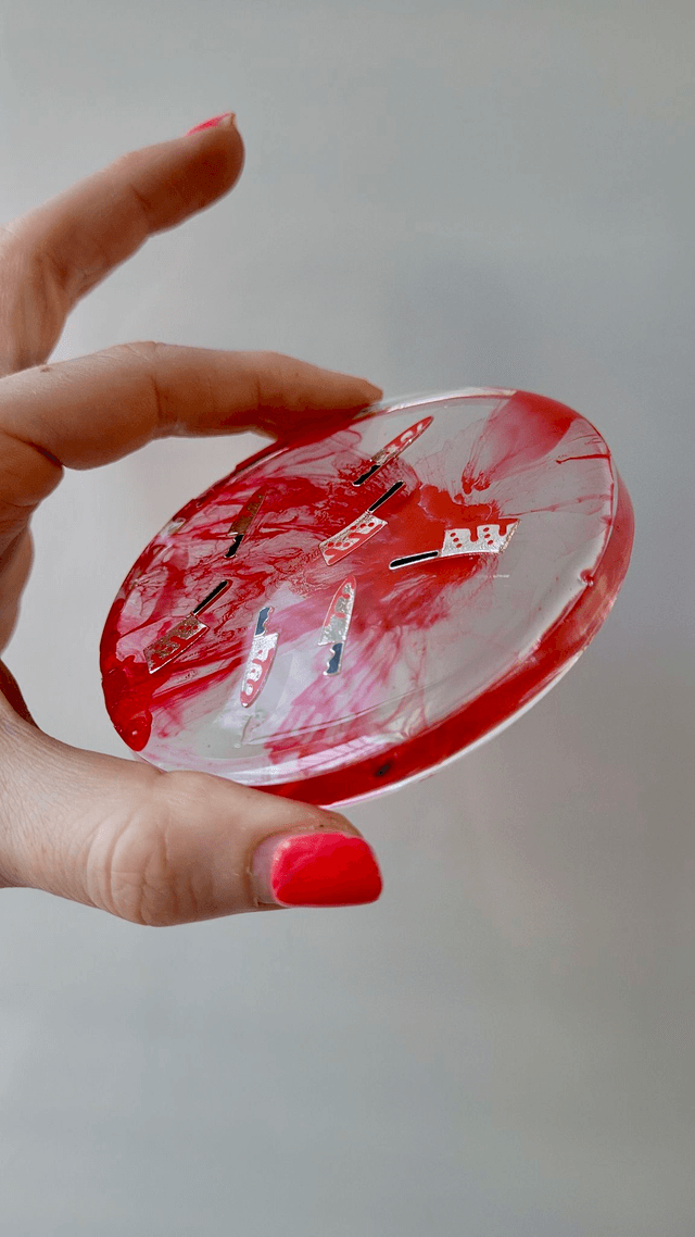 Coaster - Bloody Knife and Cleaver Horror Inspired Round Circular Coasters