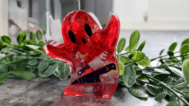 Ghost Ornament - Bloody Horror with Knives