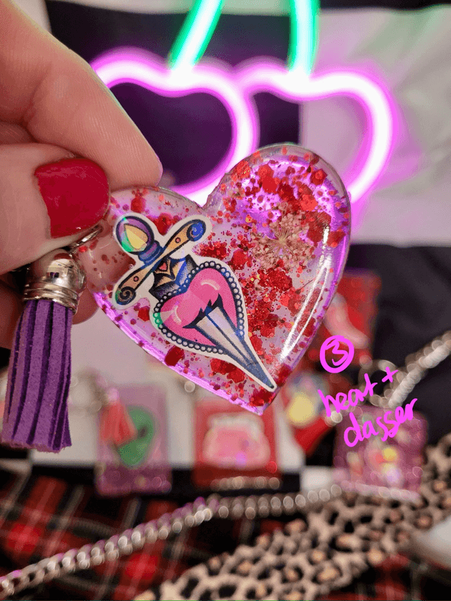 Acrylic Alternative Tattoo Art Keyrings - Various Keychains