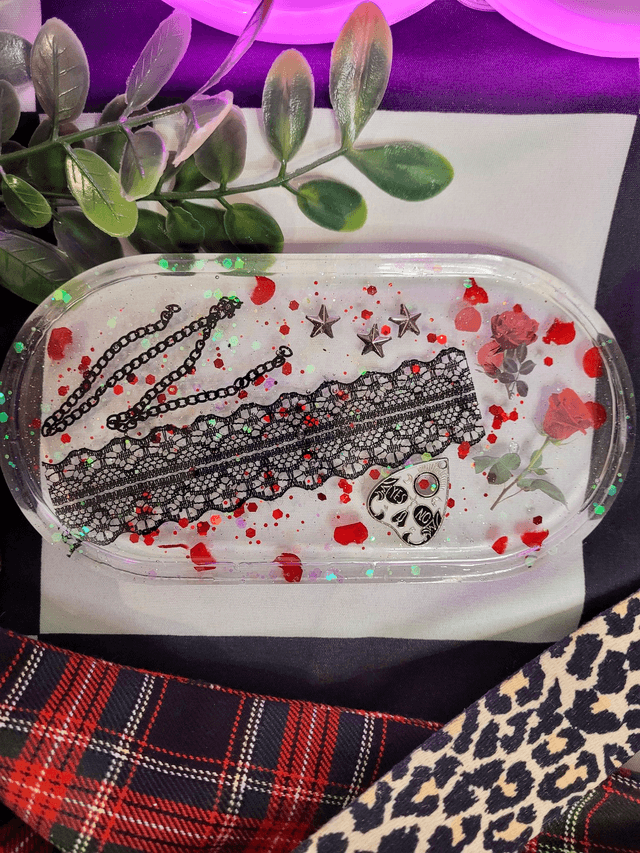 Trinket Tray - Gothic Lace 