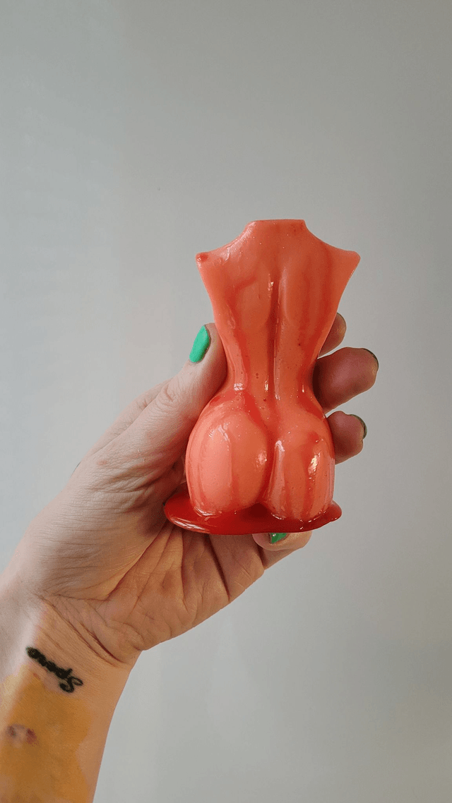 Female Body Ornament - Bloody - Orange Shimmer