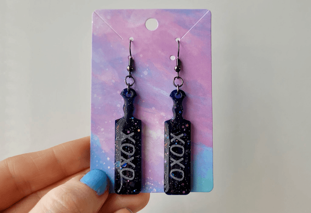 Earrings | XOXO Paddle Earrings - Various Colours | Stainless Steel