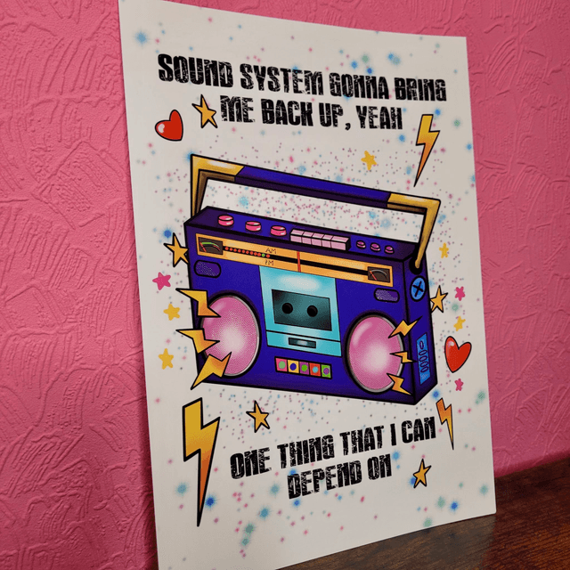 Operation Ivy Sound System A4 Art Print