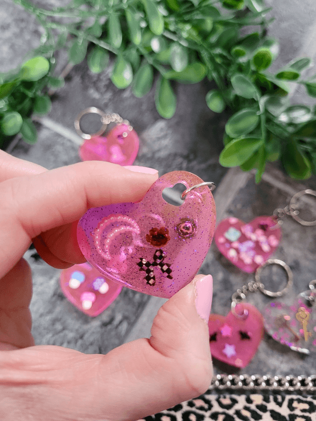Heart Keyrings - Various Keychain Designs