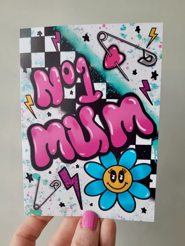 No.1 Mum Greetings Card - A6