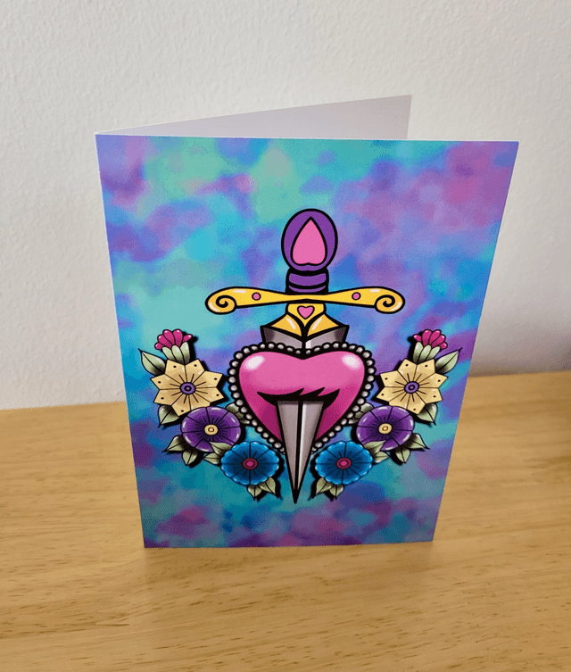 Tattoo Inspired A6 Greeting Cards