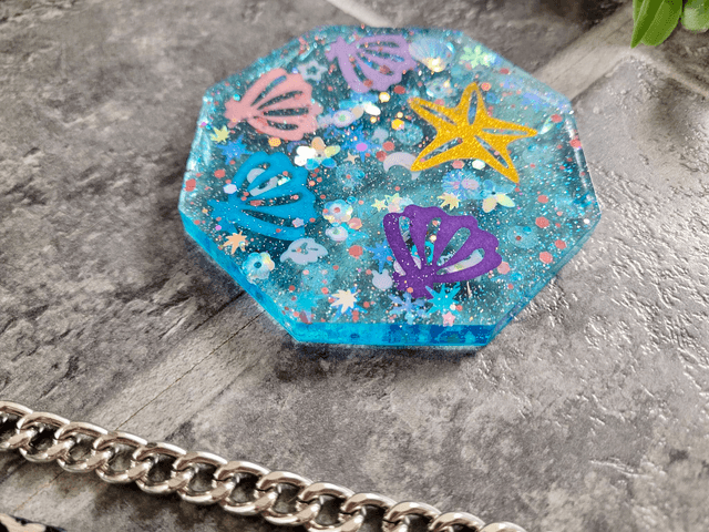 Coaster - Ocean Glitter - Sea Shells & Starfish
