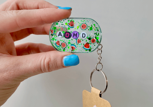 Neurodivergent Pride Resin Keychains - Autistic, ADHD, AuDHD Keyrings - Choose Your Design