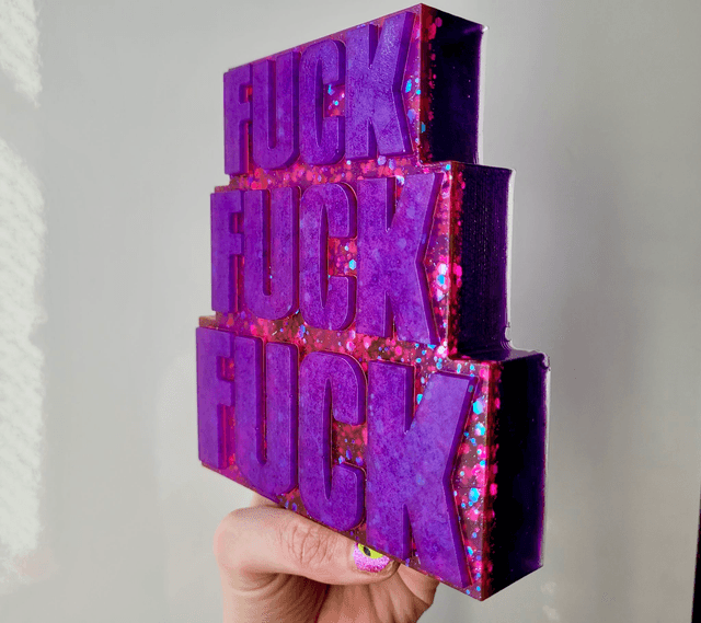 Large “FUCK” Stacked Ornament
