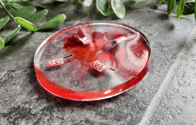 Coaster - Bloody Knife and Cleaver Horror Inspired Round Circular Coasters