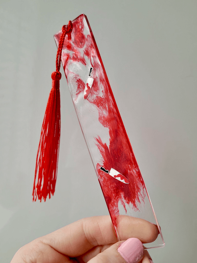 Bloody Knives Bloody Horror Bookmarks with Mini Knife Charms